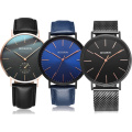 Charm Private Label Christmas Gifts Box Minimalist Men Japan Movement Stainless Steel Watch